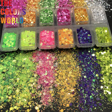Load image into Gallery viewer, TCT-567 Shinning Glitter Chunky Nail Glitter Flash Nail Decoration Arte de uñas Tumbler Crafts DIY Manicure Festival Accessories