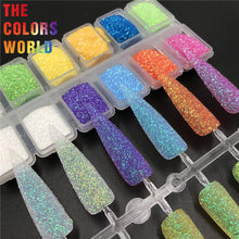 Load image into Gallery viewer, TCT-583 Cosmetic Grade Rainbow Nail Glitter ногти дизайн светящиеся uñas Tattoo Tumbler Crafts DIY Manicure Festival Accessories
