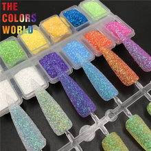 Load image into Gallery viewer, TCT-583 Cosmetic Grade Rainbow Nail Glitter ногти дизайн светящиеся uñas Tattoo Tumbler Crafts DIY Manicure Festival Accessories