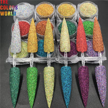 Load image into Gallery viewer, TCT-584 Cosmetic Grade Holographic Nails Glitter Holo ногти дизайн uñas Henna Tattoo Lip Gloss DIY Manicure Festival Accessories
