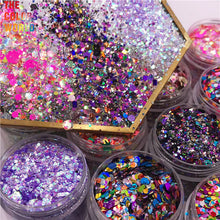 Load image into Gallery viewer, Iridescent Mixed Hexagon Glitter Sequins