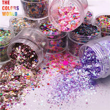 Load image into Gallery viewer, Iridescent Mixed Hexagon Glitter Sequins