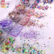 Load image into Gallery viewer, Iridescent Mixed Hexagon Glitter Sequins