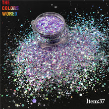 Load image into Gallery viewer, Iridescent Mixed Hexagon Glitter Sequins