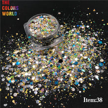 Load image into Gallery viewer, Iridescent Mixed Hexagon Glitter Sequins