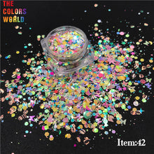 Load image into Gallery viewer, Iridescent Mixed Hexagon Glitter Sequins