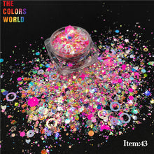 Load image into Gallery viewer, Iridescent Mixed Hexagon Glitter Sequins