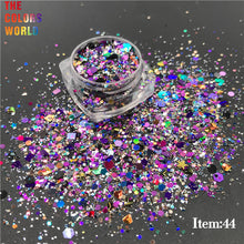 Load image into Gallery viewer, Iridescent Mixed Hexagon Glitter Sequins