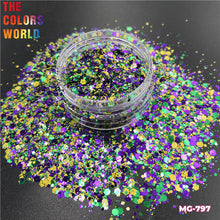 Load image into Gallery viewer, Mardi Gras Carnival Mix Glitter