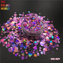 Load image into Gallery viewer, Holographic Heart Shape Valentine's Day Glitter