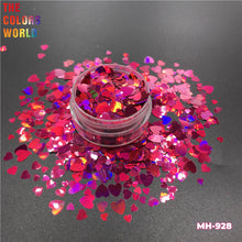 Load image into Gallery viewer, Holographic Heart Shape Valentine's Day Glitter