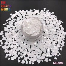 Load image into Gallery viewer, Heart Shape Neon Matte Solvent Resistance Glitter