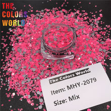 Load image into Gallery viewer, TCT-599 Reflective Flash Glow In Dark Glitter Chunky Nails Glitter Luminous Nail Decoration Crafts Manicure Festival Accessories