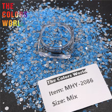 Load image into Gallery viewer, TCT-599 Reflective Flash Glow In Dark Glitter Chunky Nails Glitter Luminous Nail Decoration Crafts Manicure Festival Accessories