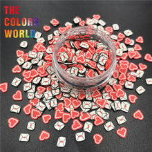 Load image into Gallery viewer, TCST-019 Heart Valentine's Day Polymer Clay Hot Soft Clay Craft Sprinkles Uña Nail Art DIY