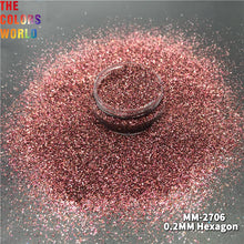 Load image into Gallery viewer, TCT-766 Winter Deep Colour Nails And Hair Glitter Powder Sparkly Metallic Luster Hexagon Winter Decorations Paillette DIY Design