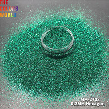 Load image into Gallery viewer, TCT-766 Winter Deep Colour Nails And Hair Glitter Powder Sparkly Metallic Luster Hexagon Winter Decorations Paillette DIY Design