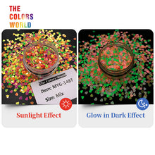 Load image into Gallery viewer, Luminous Glow In Dark Heart Sequins