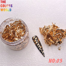 Load image into Gallery viewer, Foil Flakes Nail Art Foil Chips Foil Paillette Confetti Resin Mold Fillings Magic Irregular Foil