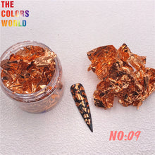 Load image into Gallery viewer, Foil Flakes Nail Art Foil Chips Foil Paillette Confetti Resin Mold Fillings Magic Irregular Foil
