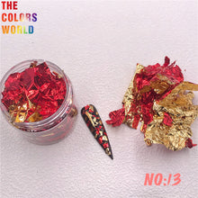 Load image into Gallery viewer, Foil Flakes Nail Art Foil Chips Foil Paillette Confetti Resin Mold Fillings Magic Irregular Foil