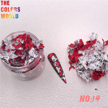 Load image into Gallery viewer, Foil Flakes Nail Art Foil Chips Foil Paillette Confetti Resin Mold Fillings Magic Irregular Foil