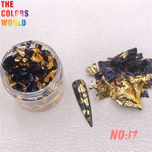Load image into Gallery viewer, Foil Flakes Nail Art Foil Chips Foil Paillette Confetti Resin Mold Fillings Magic Irregular Foil