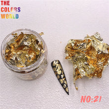 Load image into Gallery viewer, Foil Flakes Nail Art Foil Chips Foil Paillette Confetti Resin Mold Fillings Magic Irregular Foil
