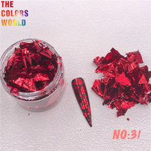 Load image into Gallery viewer, Foil Flakes Nail Art Foil Chips Foil Paillette Confetti Resin Mold Fillings Magic Irregular Foil
