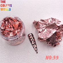 Load image into Gallery viewer, Foil Flakes Nail Art Foil Chips Foil Paillette Confetti Resin Mold Fillings Magic Irregular Foil