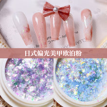 Load image into Gallery viewer, TCT-600 Polarizing Opal Flake Blue Iridescent Confetti Nails Glitter ногти дизайн светящиеся uñas Manicure Festival Accessories