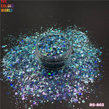 Load image into Gallery viewer, Holographic Chameleon Shift Color Chunky Glitter