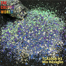 Load image into Gallery viewer, Holographic Sliver Cat Eyes Glitter