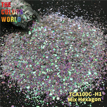 Load image into Gallery viewer, Holographic Sliver Cat Eyes Glitter