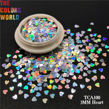 Load image into Gallery viewer, Holographic Heart Valentine's Day Glitter