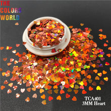 Load image into Gallery viewer, Holographic Heart Valentine's Day Glitter