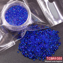 Load image into Gallery viewer, TCST-023 Mix 1-3mm Mini Bubble Glass Beads Colorful  DIY Silicone Epoxy Mold Filler
