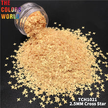 Load image into Gallery viewer, Cross Star Solvent Resistant Shape Glitter