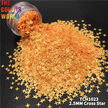 Load image into Gallery viewer, Cross Star Solvent Resistant Shape Glitter
