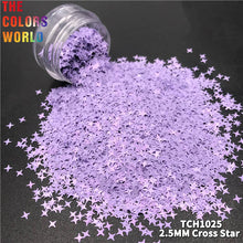 Load image into Gallery viewer, Cross Star Solvent Resistant Shape Glitter