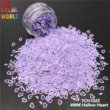 Load image into Gallery viewer, Hollow Heart Solvent Resistant Glitter