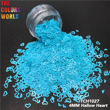 Load image into Gallery viewer, Hollow Heart Solvent Resistant Glitter