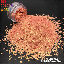 Load image into Gallery viewer, Cross Star Solvent Resistant Shape Glitter