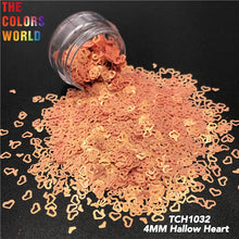 Load image into Gallery viewer, Hollow Heart Solvent Resistant Glitter