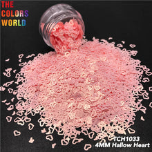 Load image into Gallery viewer, Hollow Heart Solvent Resistant Glitter
