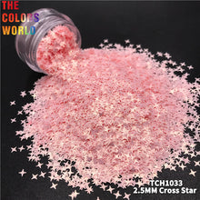 Load image into Gallery viewer, Cross Star Solvent Resistant Shape Glitter