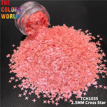 Load image into Gallery viewer, Cross Star Solvent Resistant Shape Glitter