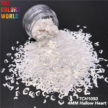 Load image into Gallery viewer, Hollow Heart Solvent Resistant Glitter