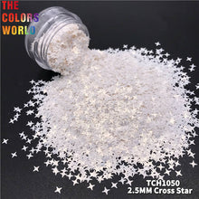 Load image into Gallery viewer, Cross Star Solvent Resistant Shape Glitter