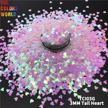 Load image into Gallery viewer, TCT-755 Valentine's Day Iridescent Tail Heart Nail Glitter Decoration Mermaid Manicure